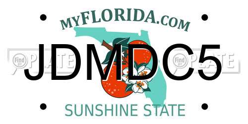 JDMDC5 Florida License Plate