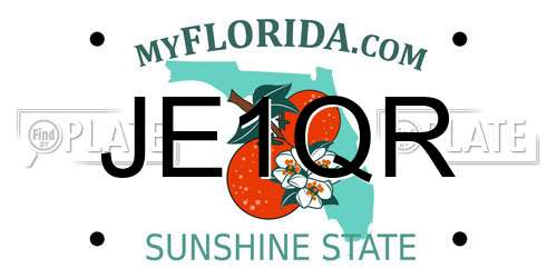 JE1QR Florida License Plate