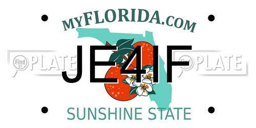 JE4IF Florida License Plate