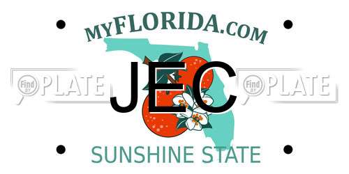 JEC Florida License Plate