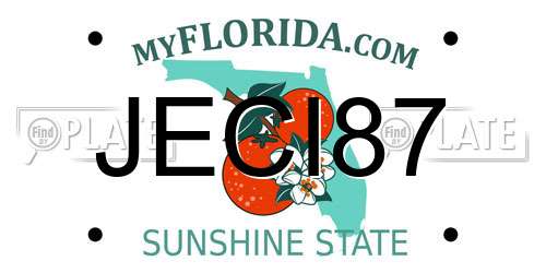 JECI87 Florida License Plate