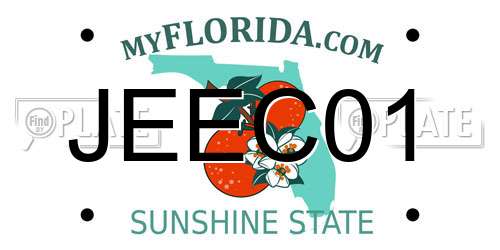 JEEC01 Florida License Plate