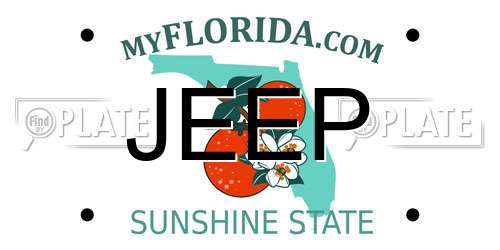 JEEP Florida License Plate