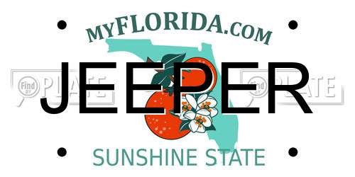 JEEPER Florida License Plate