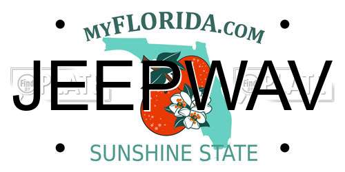 JEEPWAV Florida License Plate