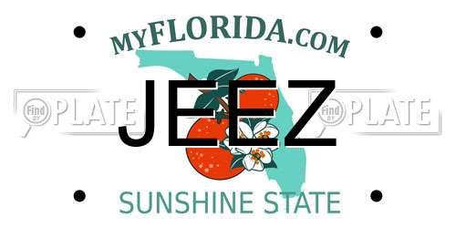 JEEZ Florida License Plate