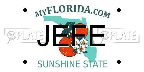 JEFE Florida License Plate