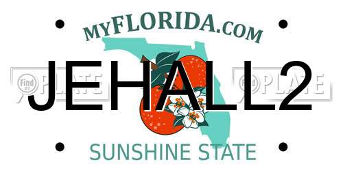 JEHALL2 Florida License Plate