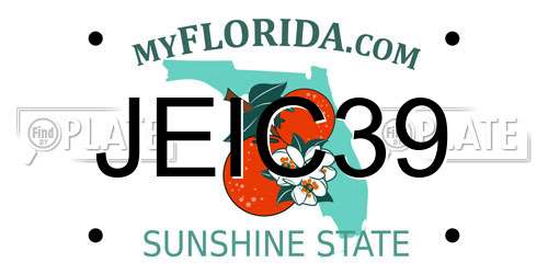 JEIC39 Florida License Plate