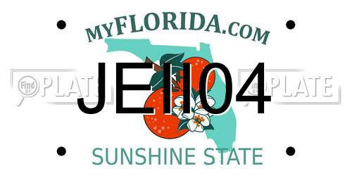 JEII04 Florida License Plate