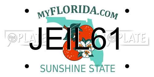 JEIL61 Florida License Plate
