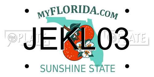 JEKL03 Florida License Plate