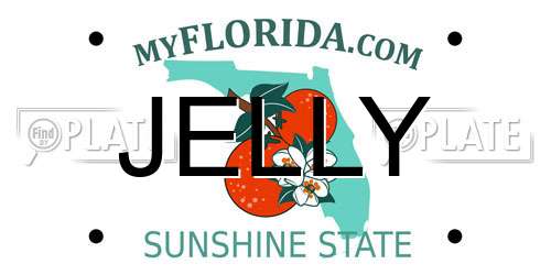 JELLY Florida License Plate