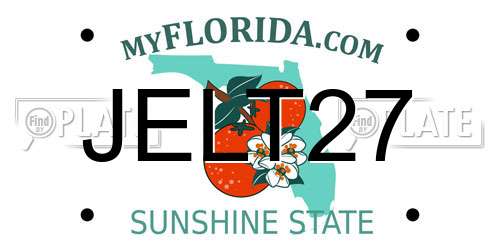 JELT27 Florida License Plate