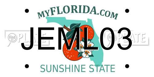 JEML03 Florida License Plate