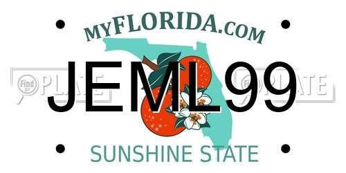 JEML99 Florida License Plate