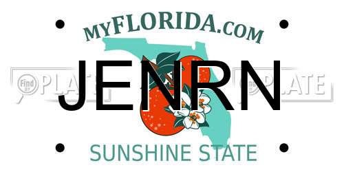 JENRN Florida License Plate