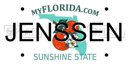 JENSSEN Florida License Plate