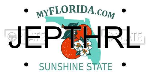 JEPTHRL Florida License Plate