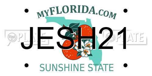 JESH21 Florida License Plate