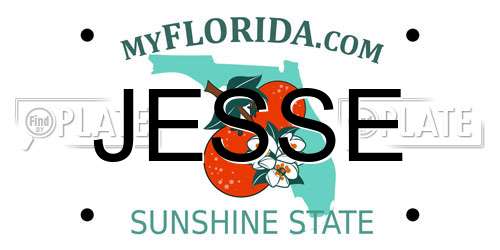 JESSE Florida License Plate