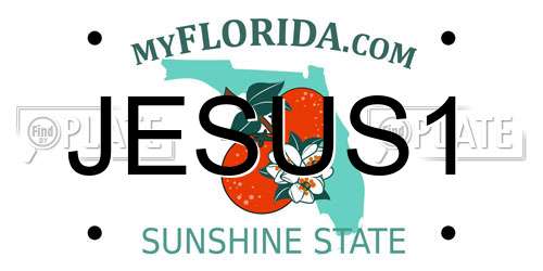 JESUS1 Florida License Plate