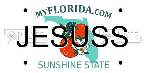 JESUSS Florida License Plate