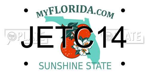 JETC14 Florida License Plate