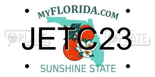 JETC23 Florida License Plate