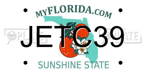 JETC39 Florida License Plate