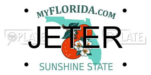 JETER Florida License Plate