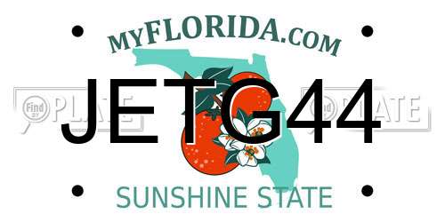 JETG44 Florida License Plate