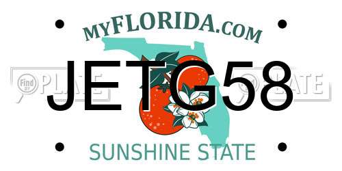 JETG58 Florida License Plate