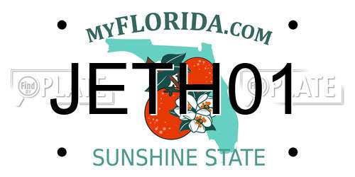 JETH01 Florida License Plate