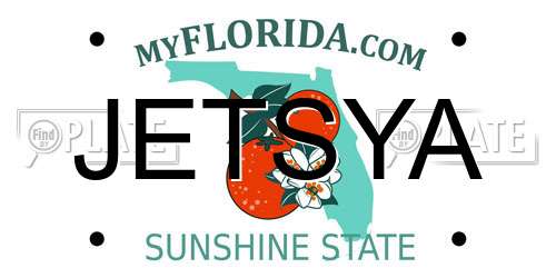 JETSYA Florida License Plate