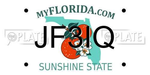 JF3IQ Florida License Plate