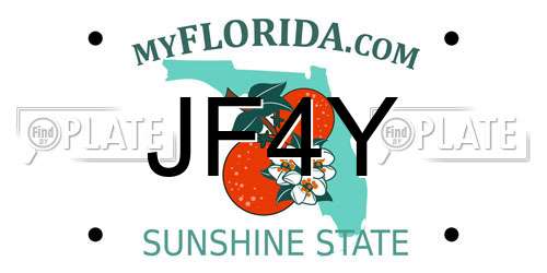 JF4Y Florida License Plate