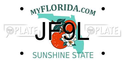 JF9L Florida License Plate