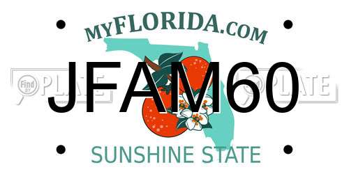 JFAM60 Florida License Plate