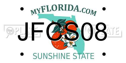 JFCS08 Florida License Plate