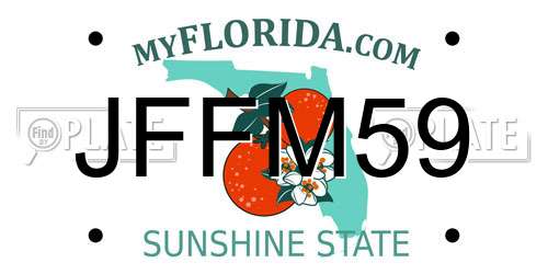JFFM59 Florida License Plate