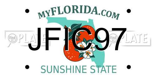 JFIC97 Florida License Plate