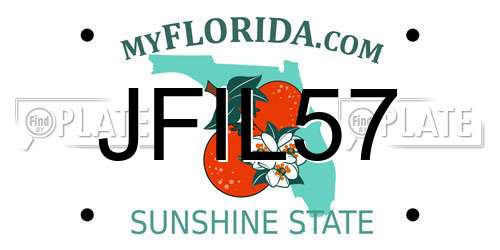 JFIL57 Florida License Plate