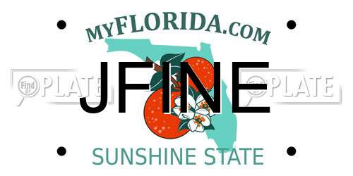 JFINE Florida License Plate