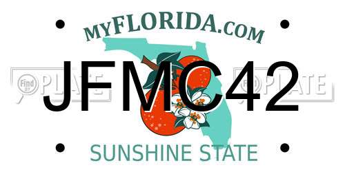 JFMC42 Florida License Plate