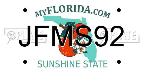 JFMS92 Florida License Plate