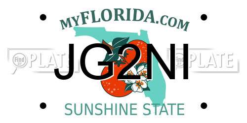 JG2NI Florida License Plate