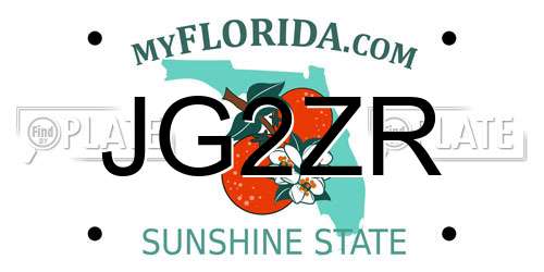 JG2ZR Florida License Plate