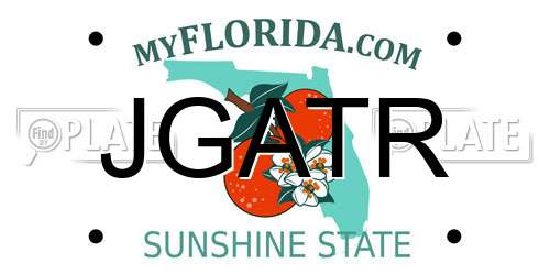 JGATR Florida License Plate