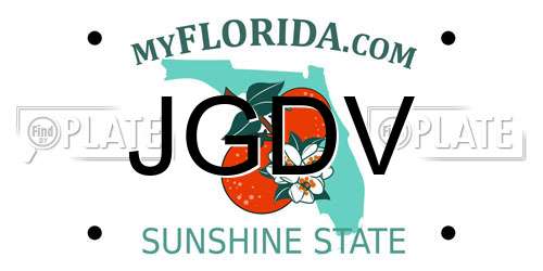 JGDV Florida License Plate